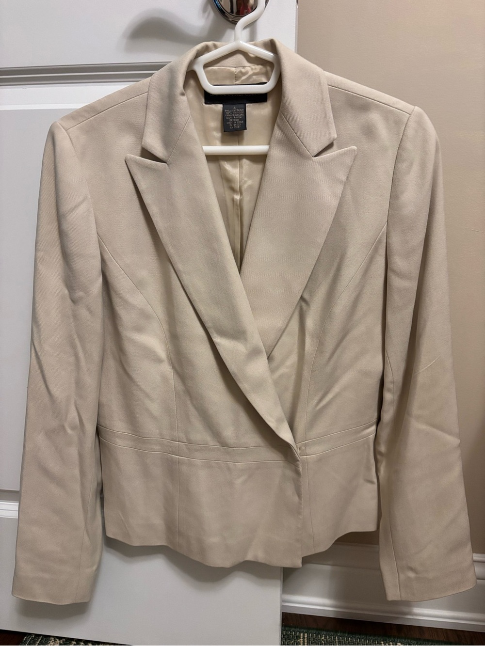 Banana Republic Beige Silk-Lined Jacket